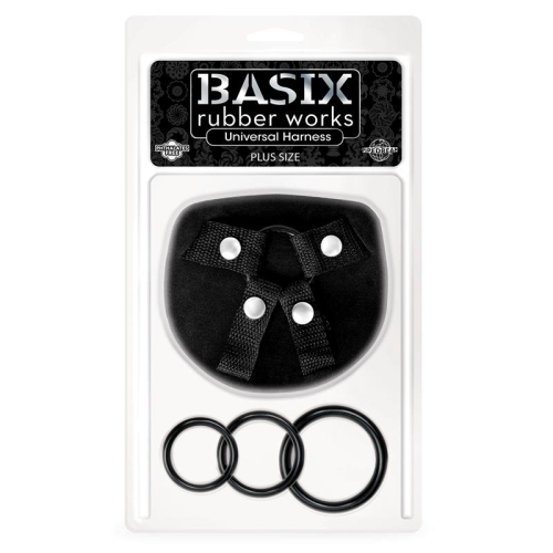 Arnés Universal Tamanho Grande com 3 Aros de Silicone