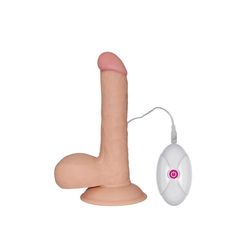 Dildo The Ultra Soft Dude com Vibração 7.5 Natural