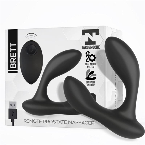 Brett Massajador Prostático Control Remoto USB Silicome Líquida
