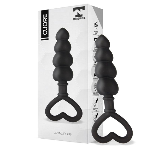 Cuore Plug Anal Silicome Preto
