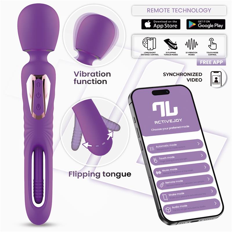Salma Massajador com Flipping Tongue e Vibração com App