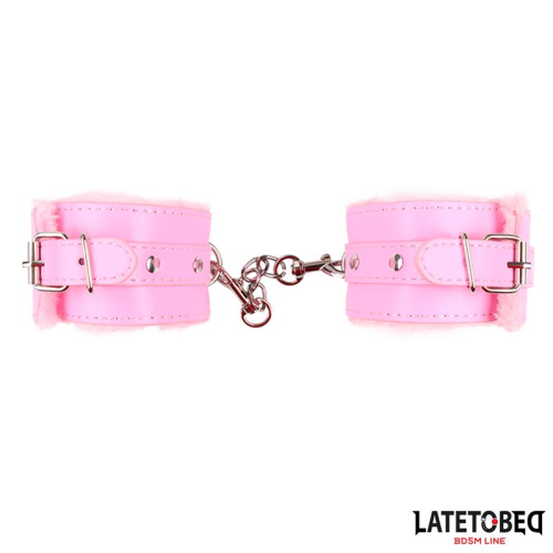 Algemas para Tobillos com Pelo Rosa