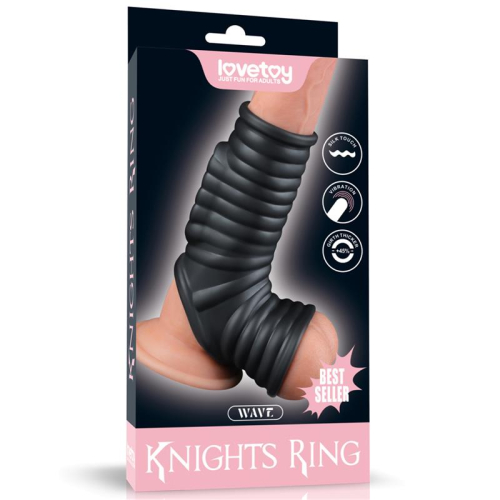 Anel Vibrador para o Pénis e Escroto Wave Knights