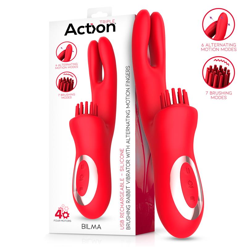 Bilma Vibrador com Movimentos Alternantes e Brushing 4 Motores