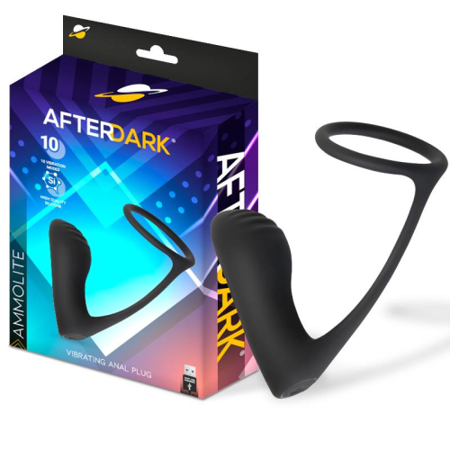 Ammolite Plug Anal com Vibração y Anel para Testículos