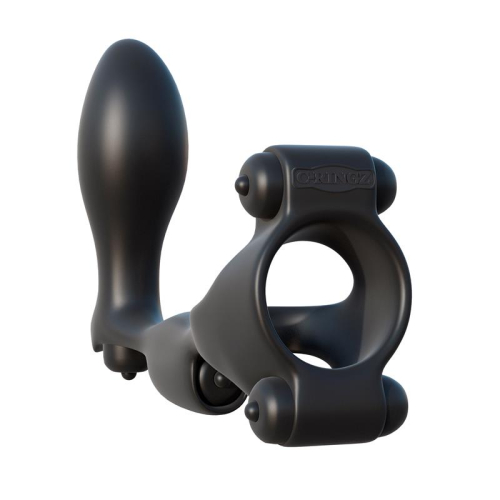 Fantasy C-Ringz Anel com Plug Anal Ultimate Preto