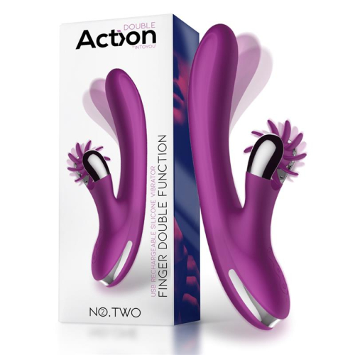 No. Two Vibrador Movimento Finger e Rueda Estimuladora