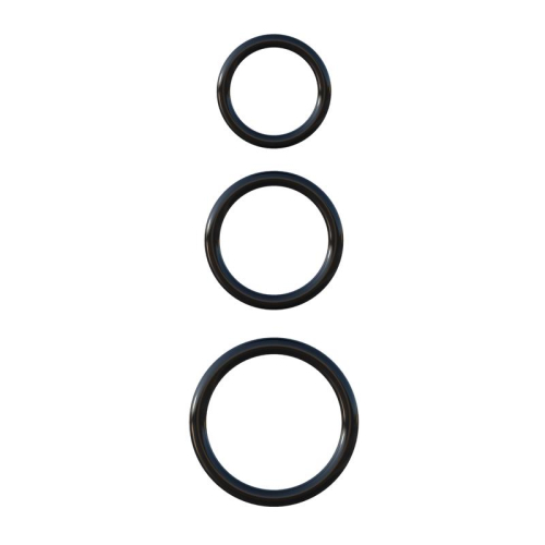 Fantasy C-Ringz Set de 3 Anels de Silicone Cor Preto