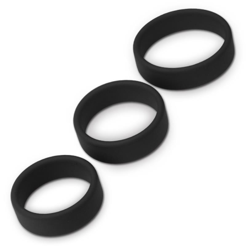 Pack de 3 Anels para o Pénis Power Ring Preto