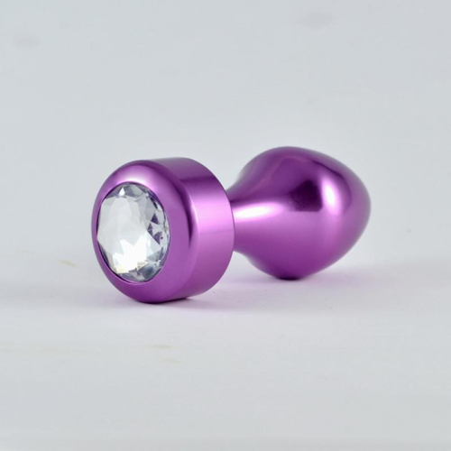 Plug Anal Púrpura Rosebud com Joya