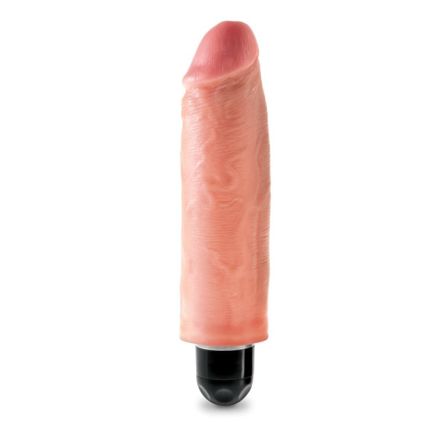 King Cock Vibrador Stiffe de 6 - Cor Natural