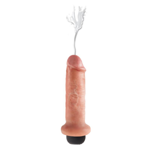 King Cock Dildo Ejaculador 6 Cor Natural