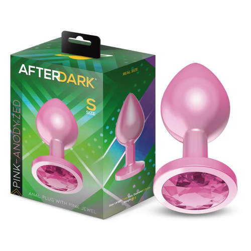 Plug Anal Anodizado Rosa com Joya Tamanho S