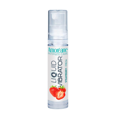 Vibrador Líquido Base Agua Morango 10 ml