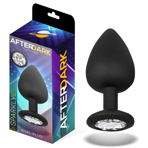 Sparkly Plug Anal com Joya Silicome Tamanho L 9.5 cm x 4.5 cm