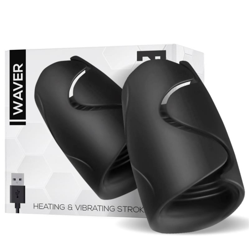 Waver Masturbador Masculino Função Calor e Vibração Flexible USB Silicone