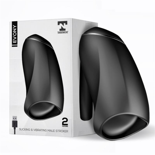 Evony Masturbador Masculino Sexo Oral Sucção e Vibração 2 Motores USB Silicone