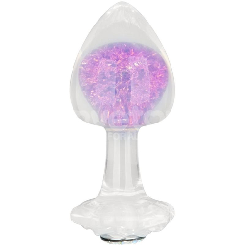Gemoria Plug Anal de Silicome com Esfera de Cristal