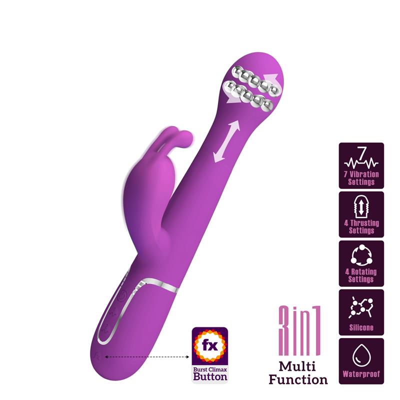 Dejon Vibrador com Thrusting e Rotação Twinkled