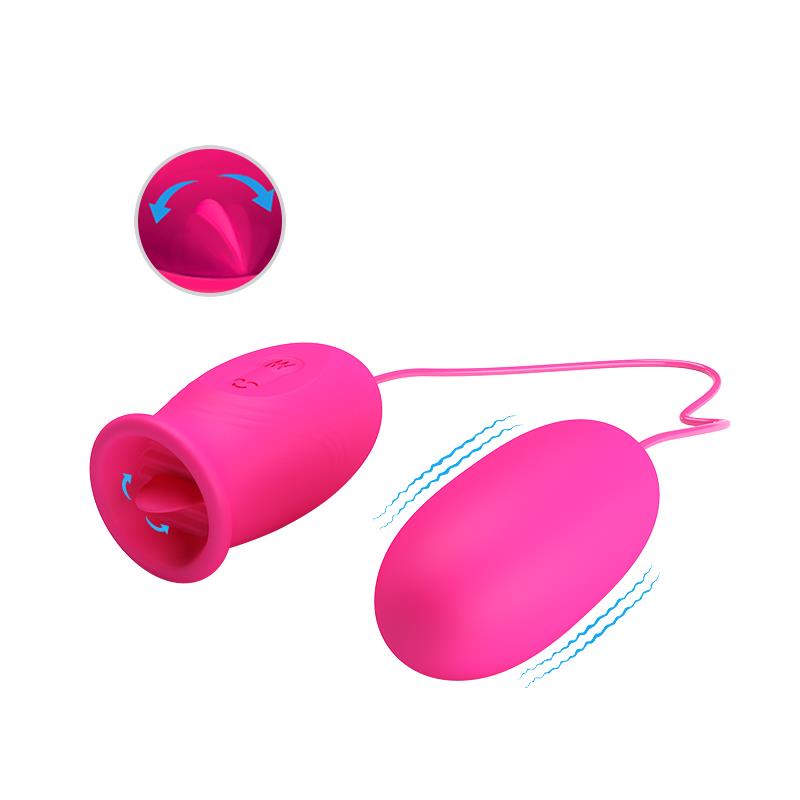 Daisy Ovo Vibrador e Língua Estimuladora Rosa
