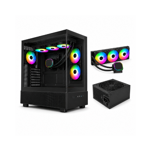 Caixa ATX MONTECH XR Preto PRÉ-INSTALADO COM FONTE 650W / WATER COOLER CPU