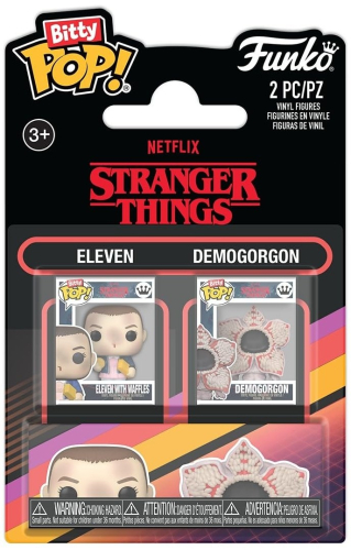 Funko Bitty POP! Stranger Things Série 1 (Pack 2):Eleven &Demogorgon