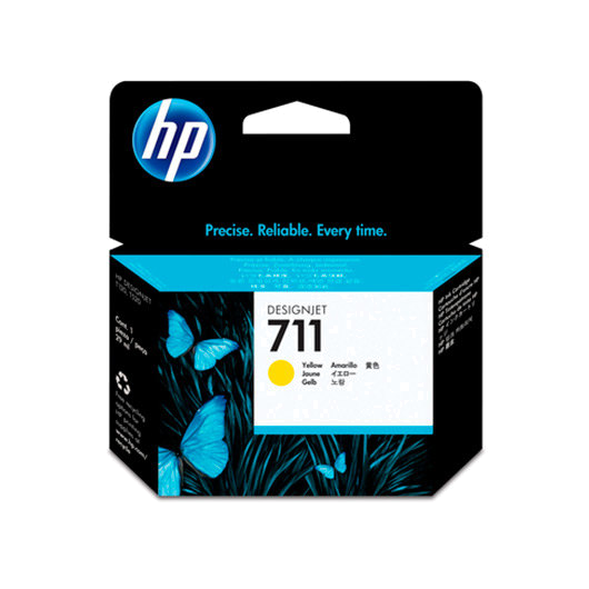 Tinteiro Original HP Nº 711 AMARELO CZ132A
