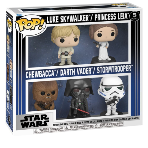 Blister com 5 bonecos POP Star Wars