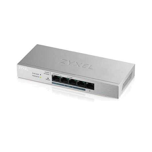 HUB SWITCH 5 PTOS ZYXEL 10 | 100 | 1000 GS1200-5HPV2 PLATA