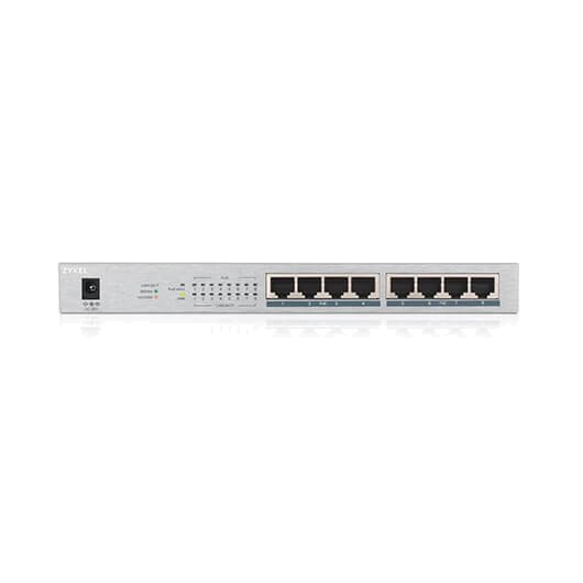 HUB SWITCH 8 PTOS ZYXEL 10 | 100 | 1000 GS1008-HP PLATA