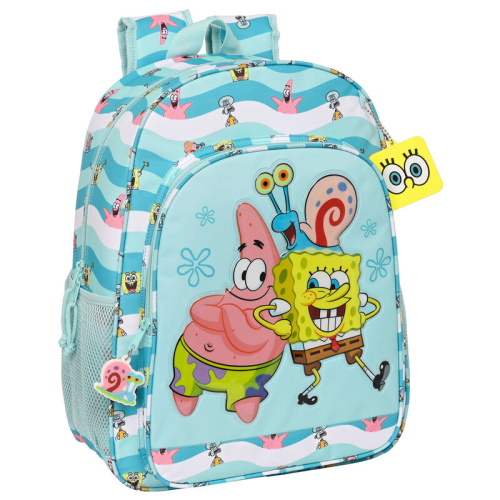 Safta Mochila Fique Positivo Bob Esponja 42cm