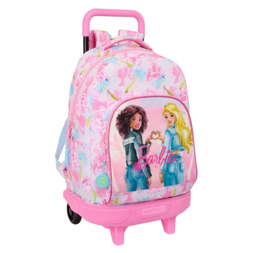 Mochila de Rodinhas Barbie Painterly (Modelo Compacto e Removível) 45 cm