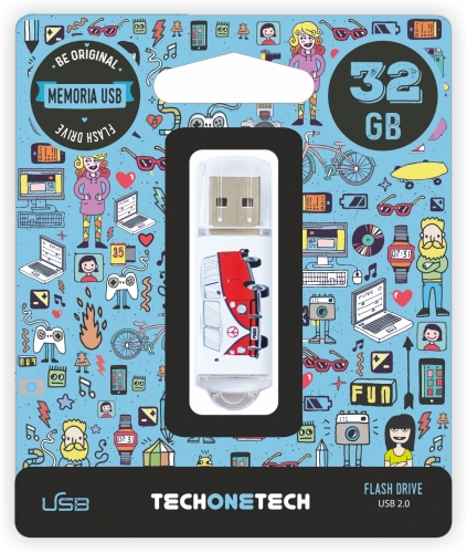 PENDRIVE 32GB TECH ONE TECH CAMPER VAN-VAN