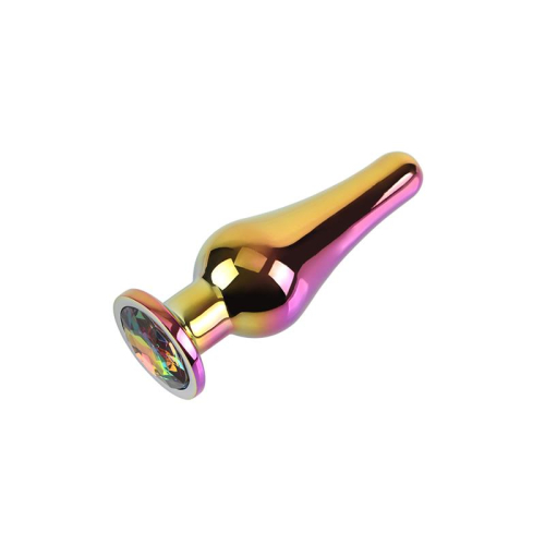Classic Rainbow Plug Anal com Jóia na Base 4.4