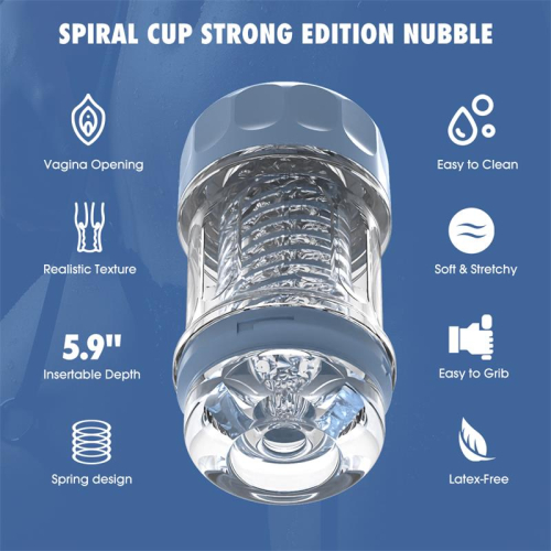 Spiral Cup Strong Edition Nubble Masturbador Vagina