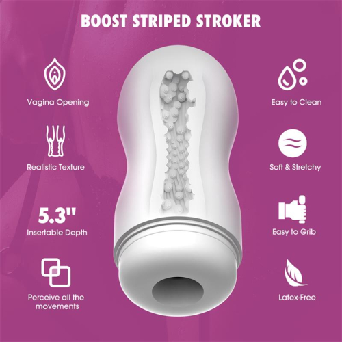 Boost Striped Masturbador Vagina