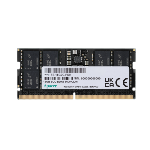 MEMORIA RAM DDR5 SODIMM 16GB 5600MHZ APACER