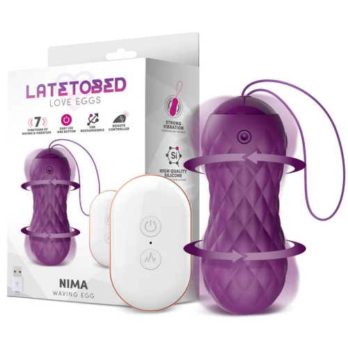 Ovo Vibrador Nima - USB e Silicone - Roxo
