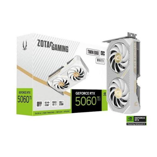 Placa Gráfica ZOTAC RTX 5060TI 8GB TWIN EDGE OC GDDR7 WH