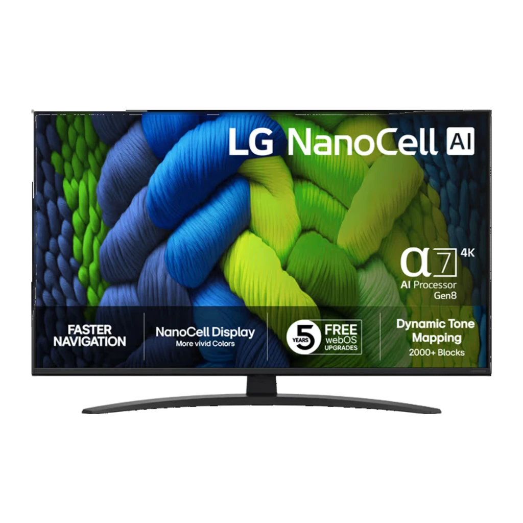 Televisor LG 43NANO82A6B.AEU NanoCell 43 polegadas LED LCD 4K UHD webOS 23