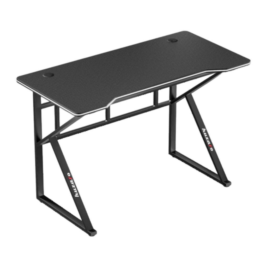 Mesa Gaming Huzaro Hero 1.6 MDF Carbon Flex 120x60cm Branco