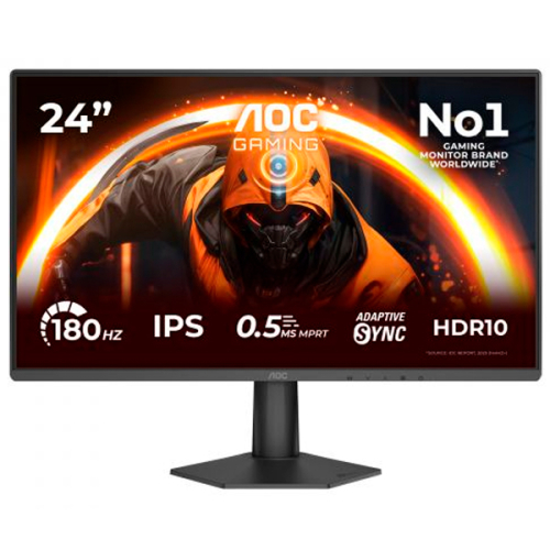 AOC MONITOR IPS 24"(23.8") FHD 4MS 180HZ HDMI DP 24G50F