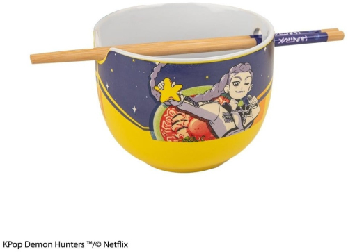 Taça de Ramen com Pauzinhos KPop Demon Hunters:Rumi Superstar Flavor - Cinereplicas