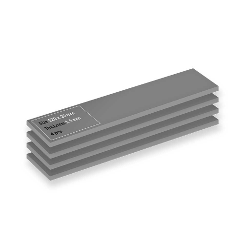 Arctic Thermal pad TP-4 120x20mm,t:1.5mm,pack de 4pcs