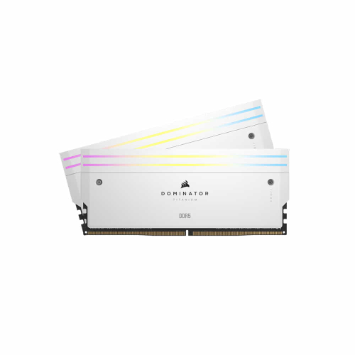 Corsair Dominator Titanium RGB 64Gb (2x 32Gb) DDR5 6400MHz 1.4V Branco