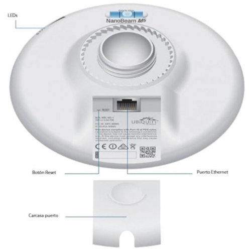 ANTENA UBIQUITI NBE-M5-16 NANOBEAM M AIRMAX 5GHZ 16DBI
