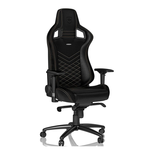 Cadeira Noblechairs Epic Couro PU Preto/Dourado