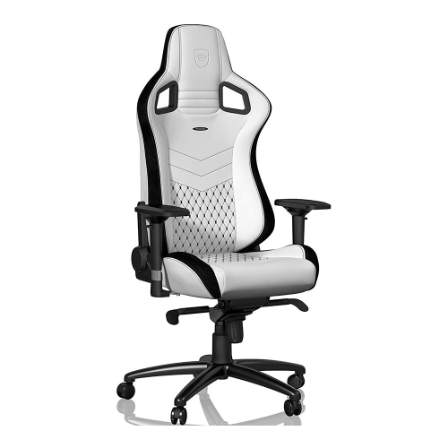 Cadeira Noblechairs Epic Couro PU Branco/Preto