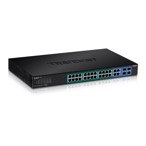 Trendnet TPE-5028WS. Switch PoE+ Gestionado 28 Portas Gigabit.