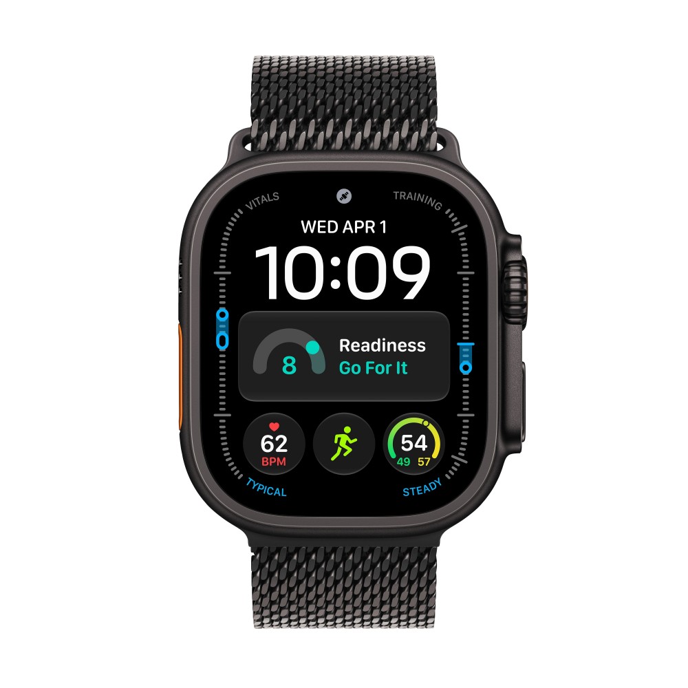 Apple Watch Ultra 4 Gps + Cellular 49Mm Black Titanium Case With Black Titanium Milanese Loop - S